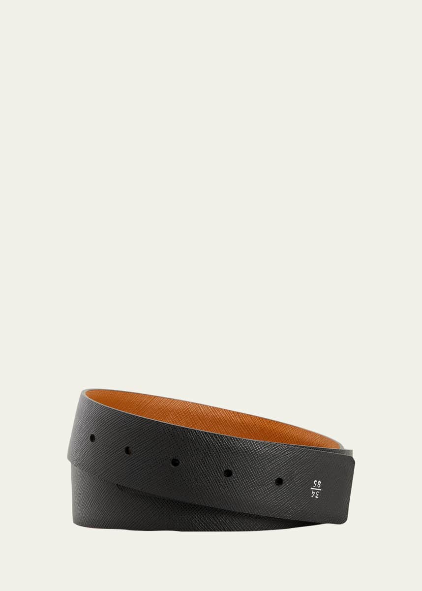Berluti Versatile Reversible Scritto Leather Belt - 35 Mm