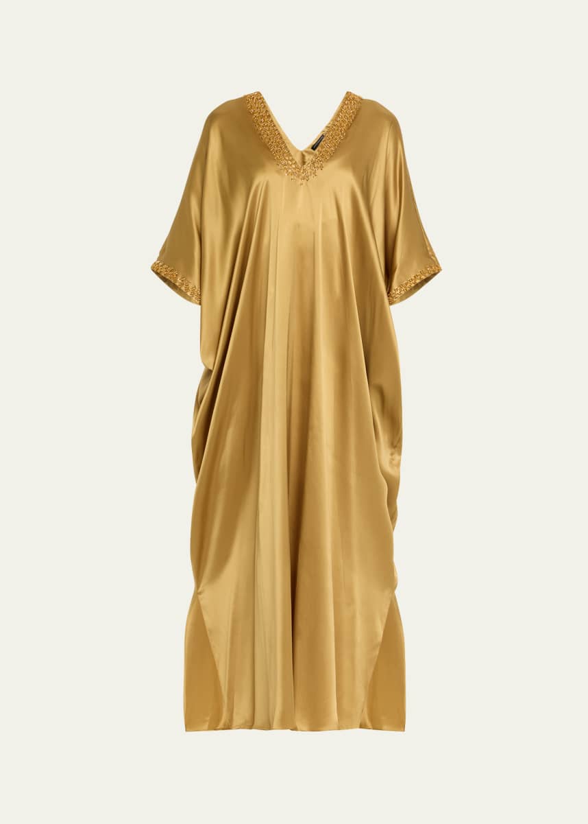 Josie Natori Key Essentials Beaded Caftan