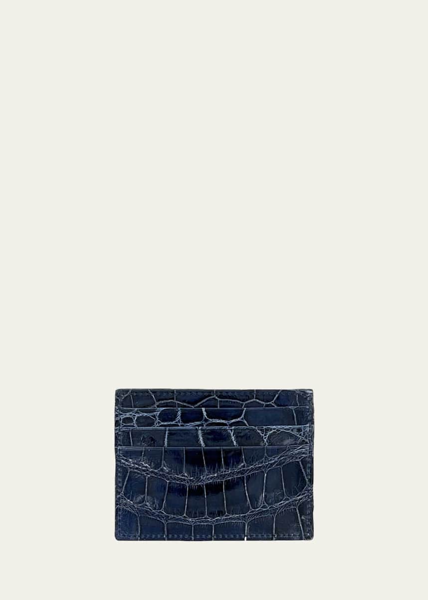 Abas Men's Alligator Card Case