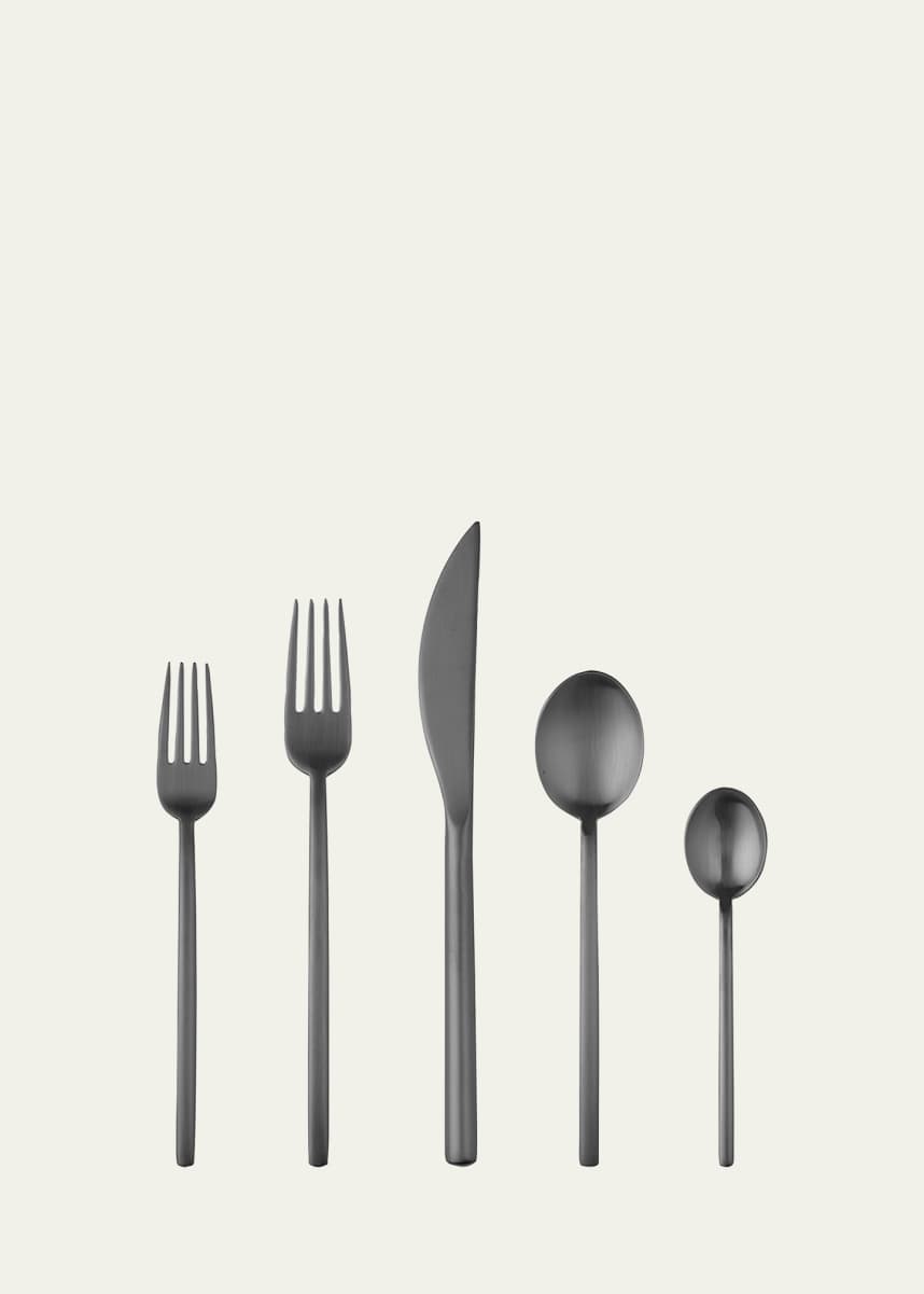 Mepra Oro Nero Due 5-Piece Flatware Set