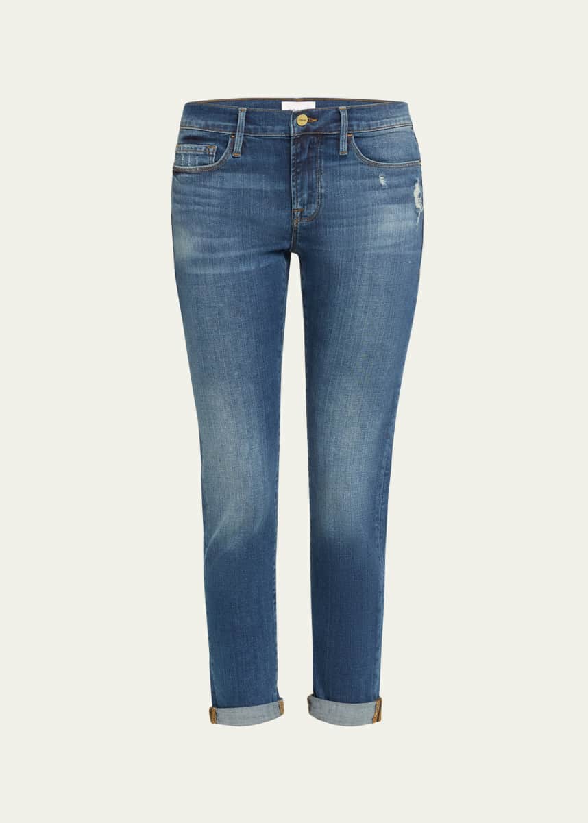 FRAME Le Garcon Cropped Boyfriend Jeans