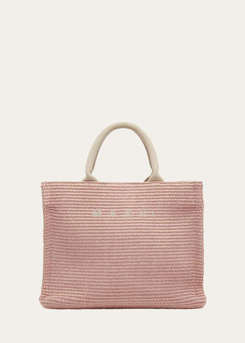 Marni Small Basket Canvas Tote Bag