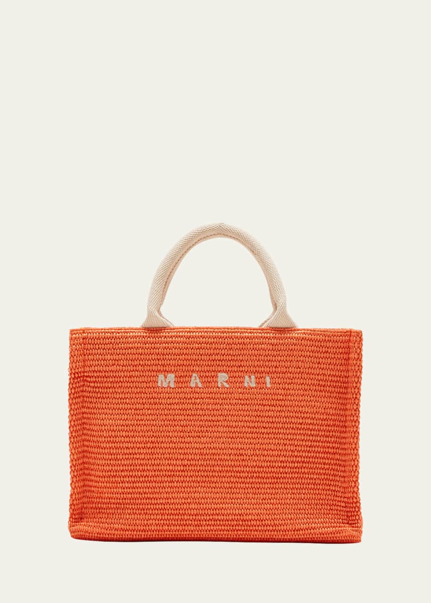 Marni Small Basket Canvas Tote Bag