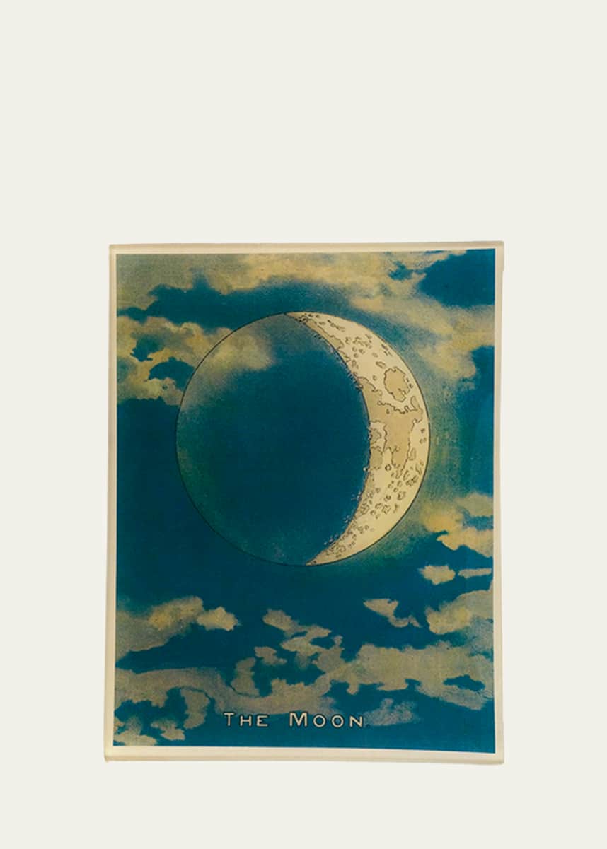 John Derian The Moon Blue Crescent Rectangular Tray