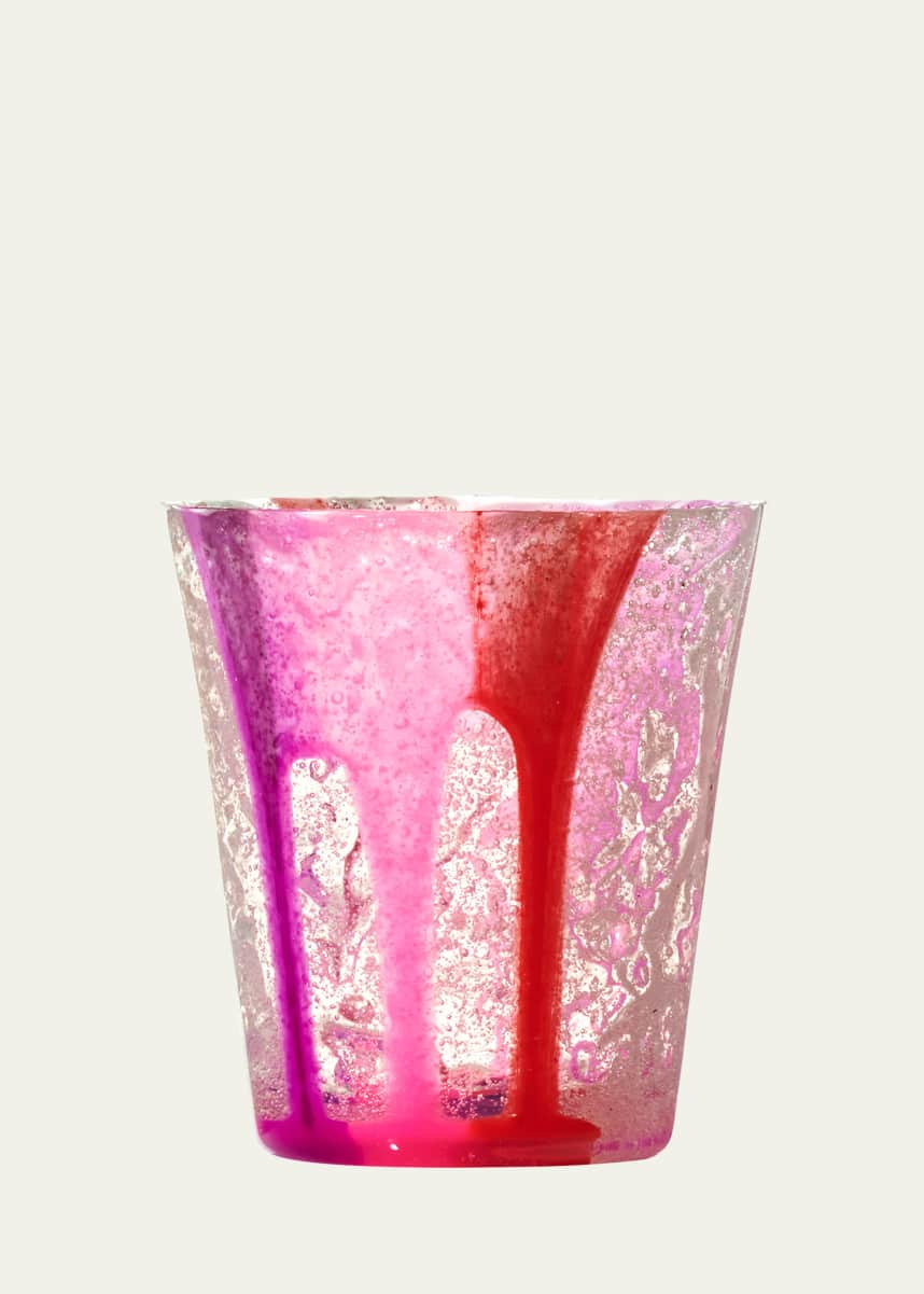Alessandro Ciffo Murano Fuchsia & Red Silicone Drinking Glass