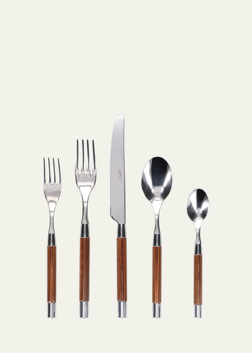 Capdeco Conty 5-Piece Place Setting, Wood