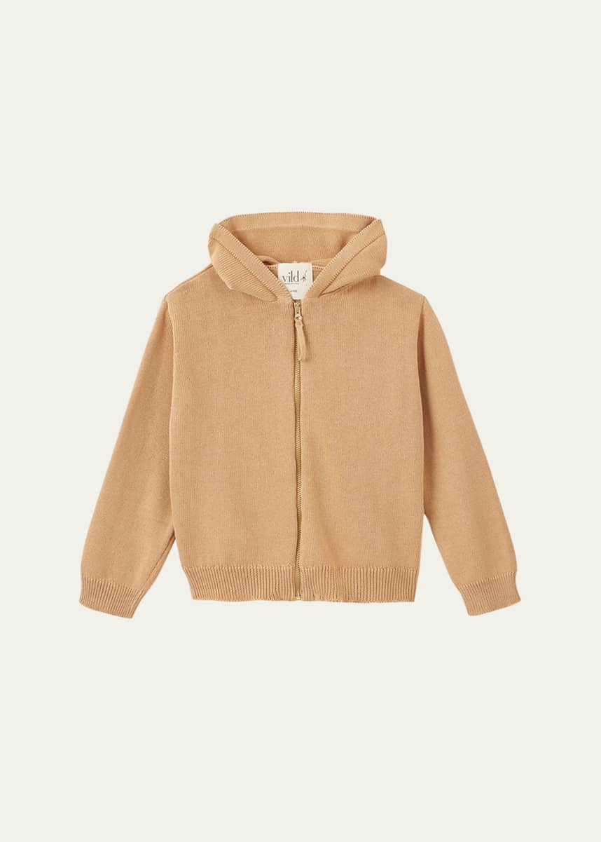 Vild - House of Little Kid's Hooded Cotton Cardigan, Size Newborn-6
