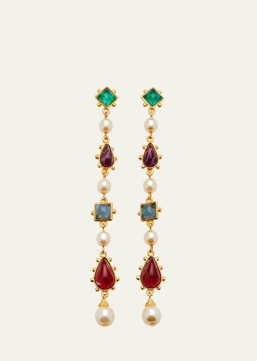 Ben-Amun Byzantine Linear Earrings