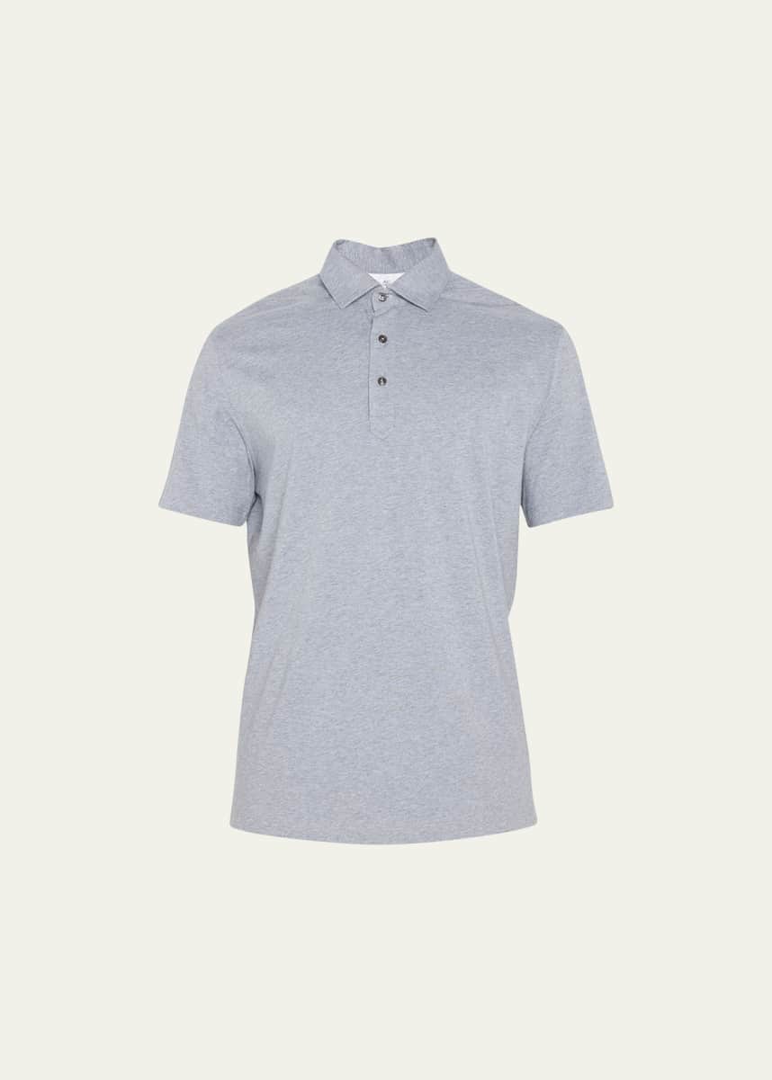 Brunello Cucinelli Men's Jersey Polo Shirt