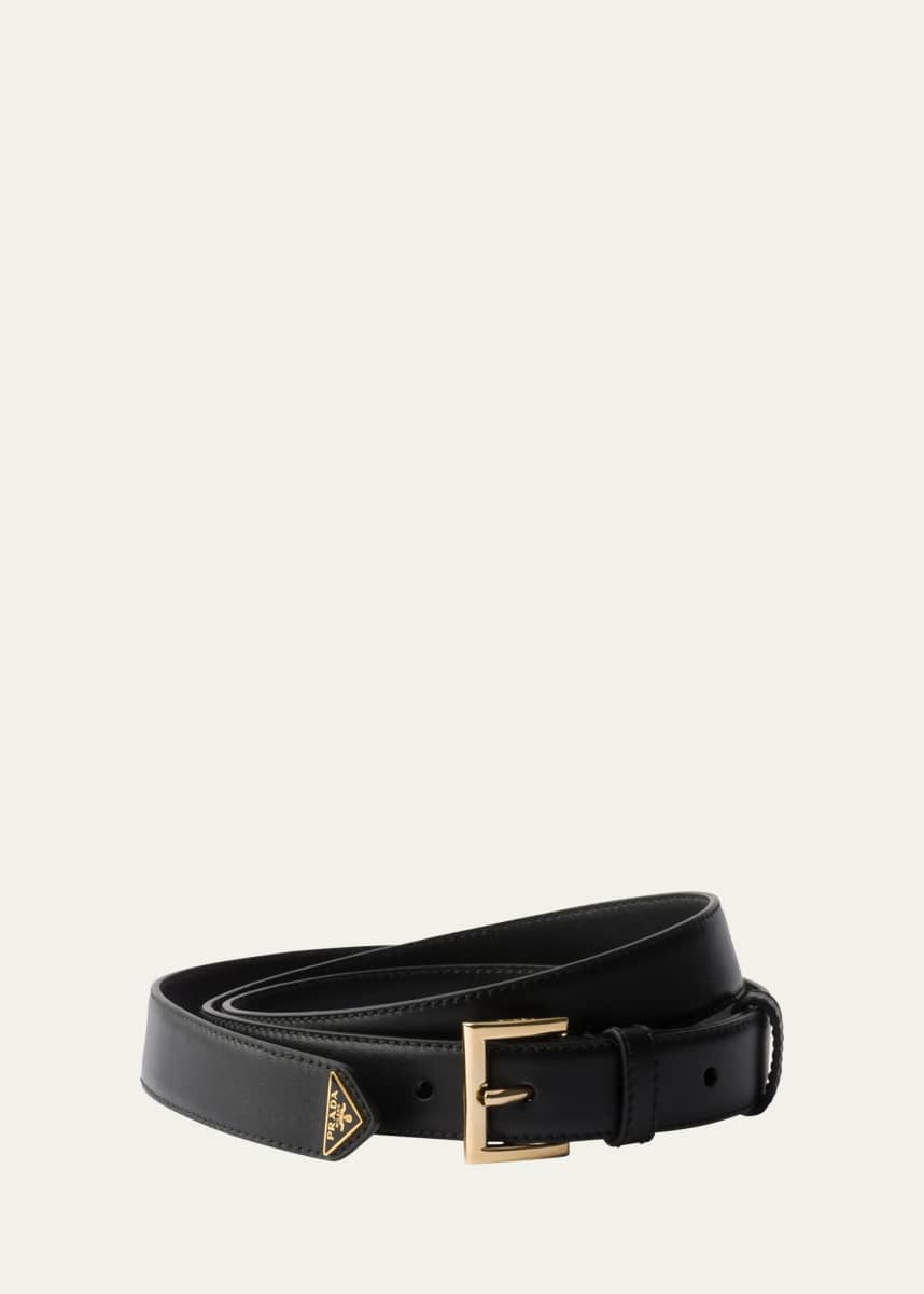Prada City Calf Leather Belt