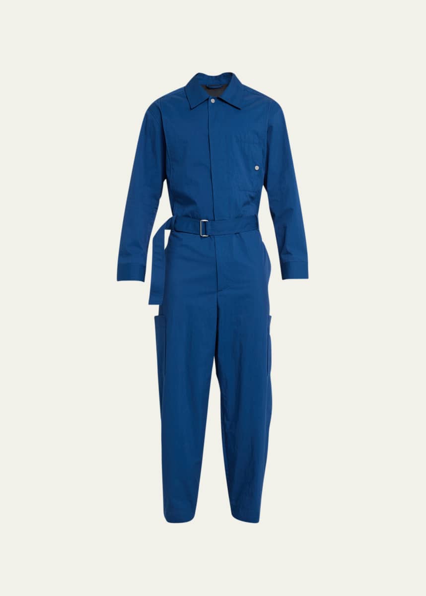 3.1 Phillip Lim Men's Relaxed Belted Jumpsuit