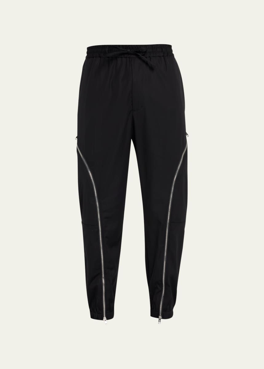 3.1 Phillip Lim Men's Curve-Zip Cargo Jogger Pants