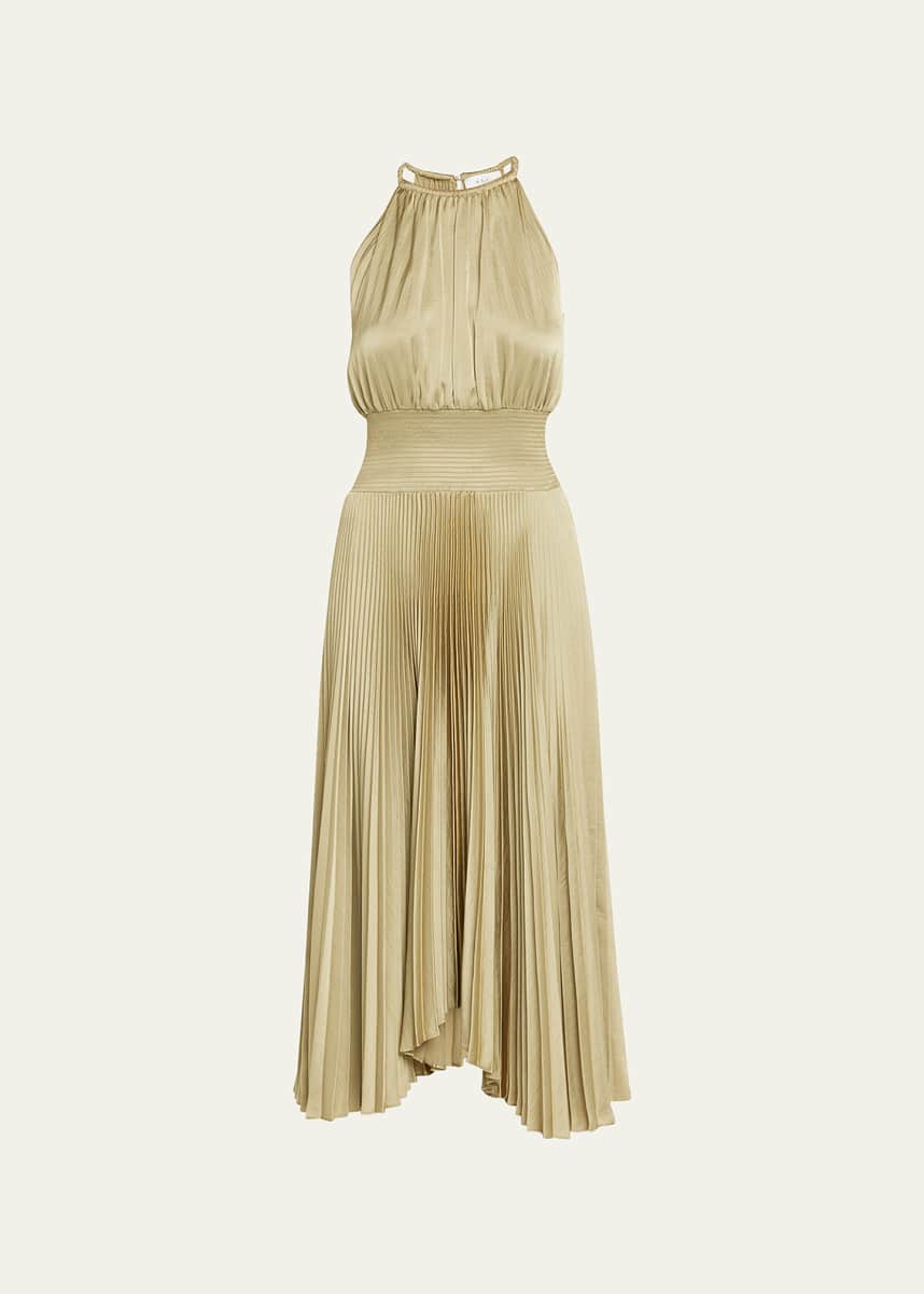 A.L.C. Renzo II Sleeveless Pleated Midi Dress Bergdorf Goodman