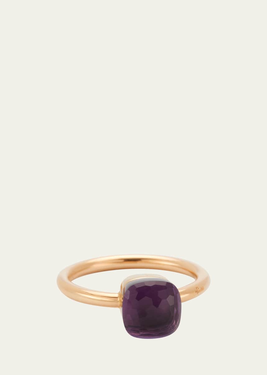 Pomellato Nudo Petit 18k Gold Ring with Amethyst