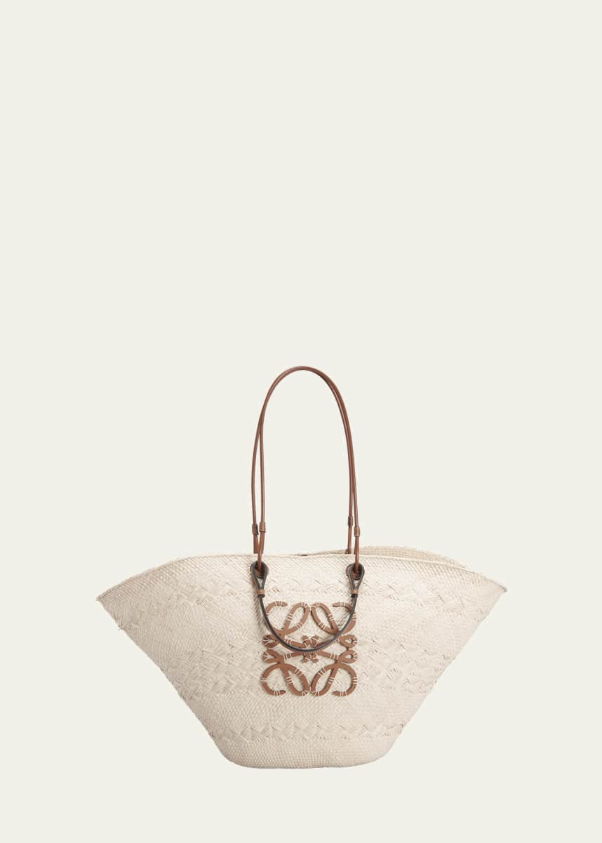 Loewe Anagram Large Basket Straw Tote Bag