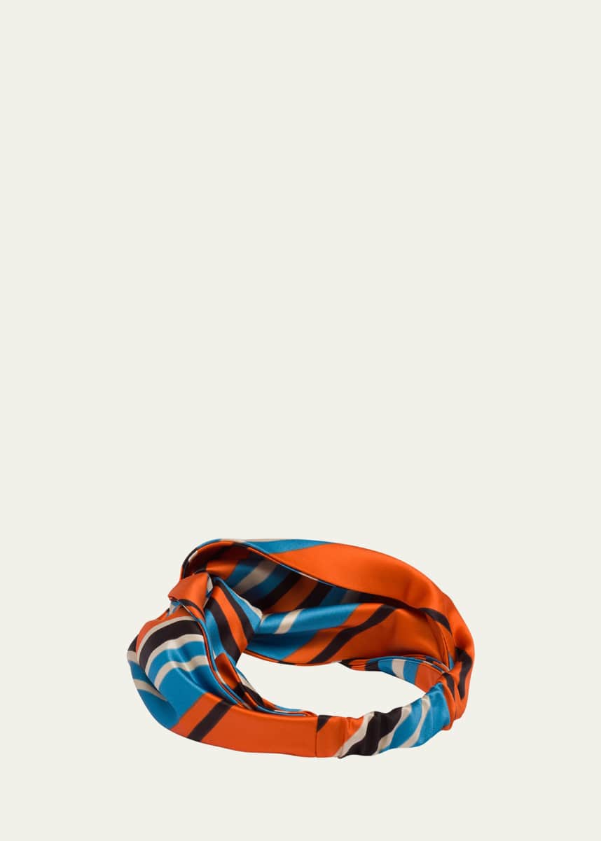 Prada Striped Knot Headband