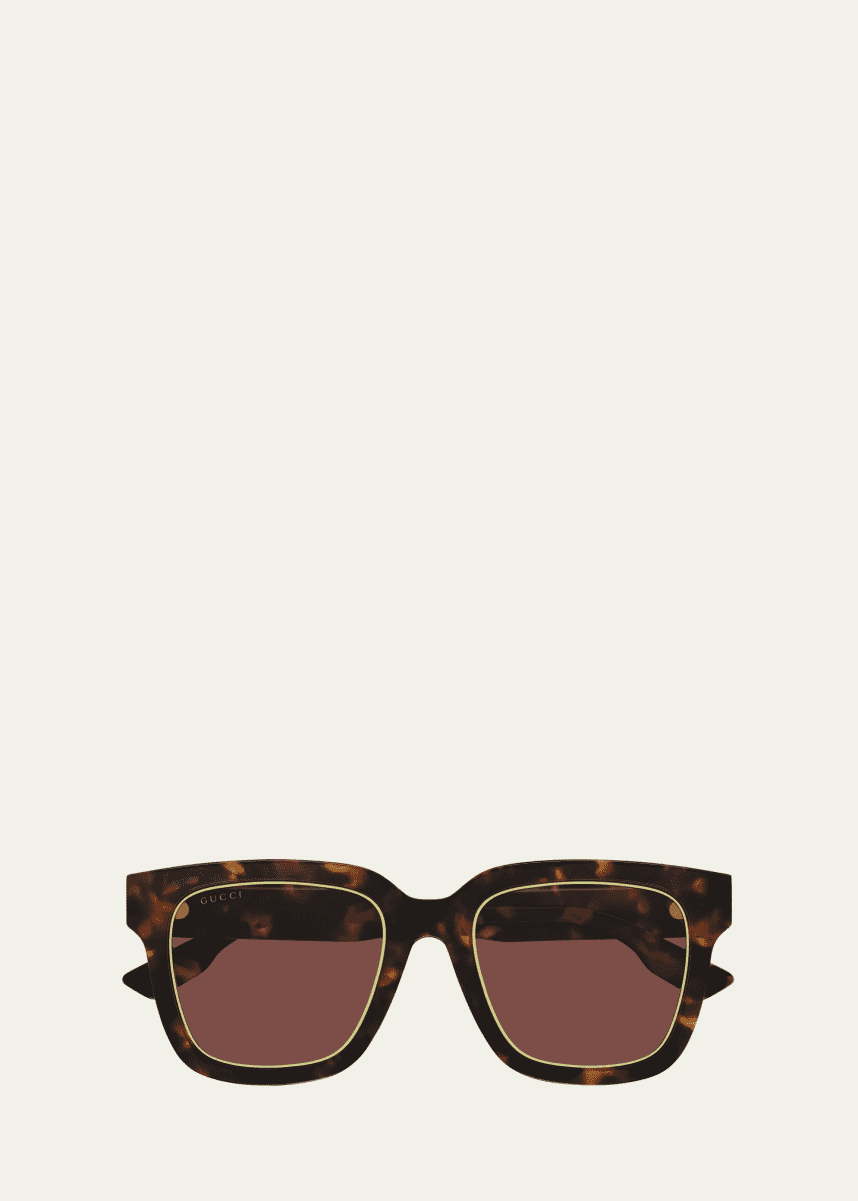 Prada Multicolor Rectangle Acetate Sunglasses