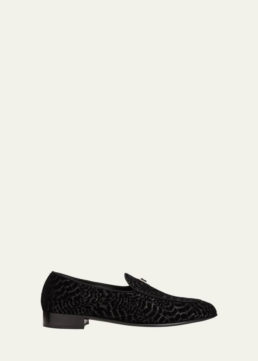 Giuseppe Zanotti Men's Atrax Velvet Loafers