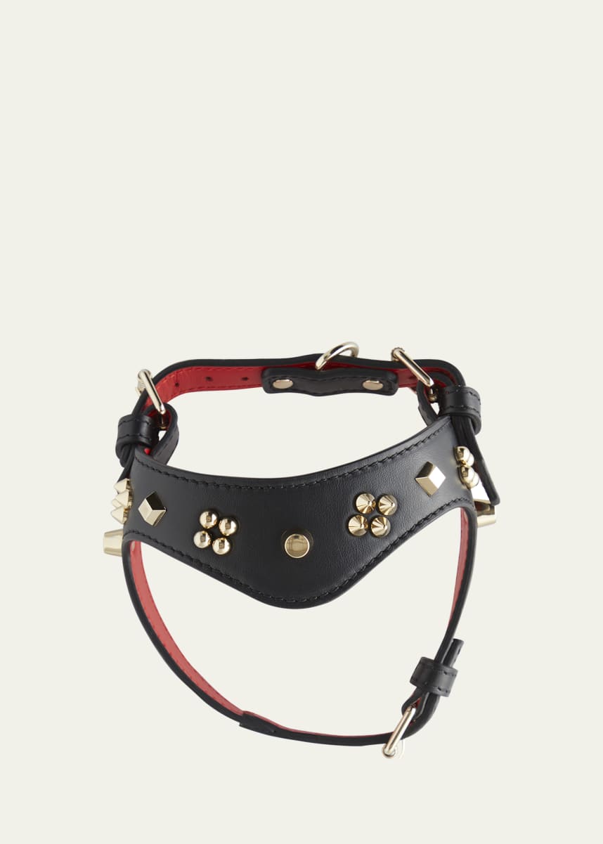 Christian Louboutin Loubiharness Cara Spikes Dog Harness, Medium