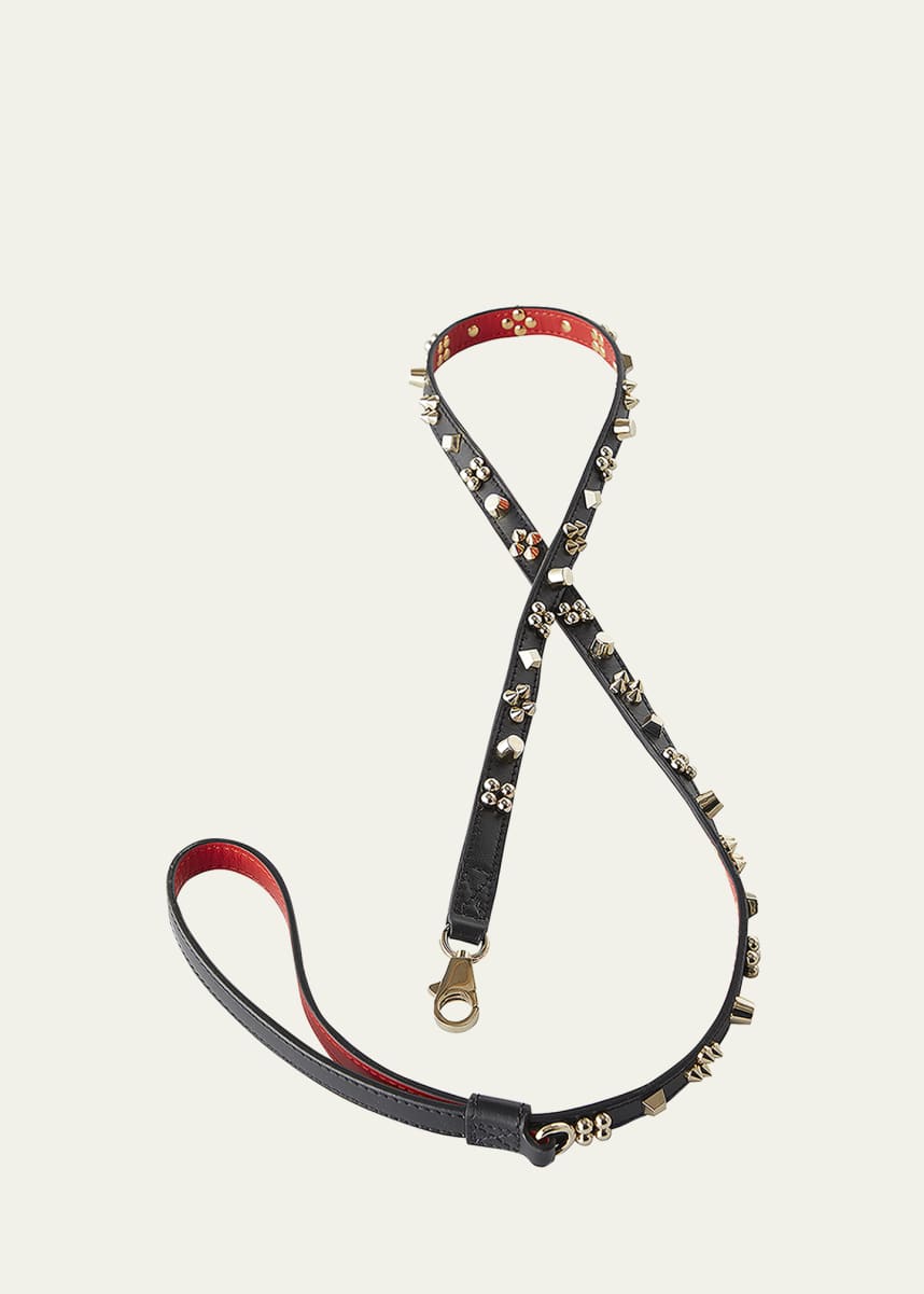Christian Louboutin Loubileash Cara Spikes Dog Leash, Small