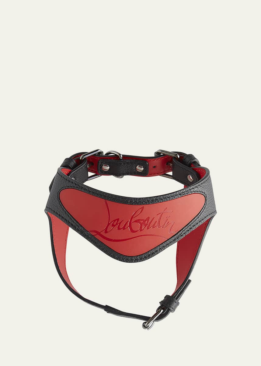 Christian Louboutin Loubiharness Empire Gomme Dog Harness, Small