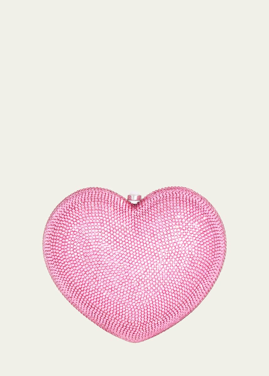 Judith Leiber Couture L'Amour Petit Coeur Crystal Minaudiere