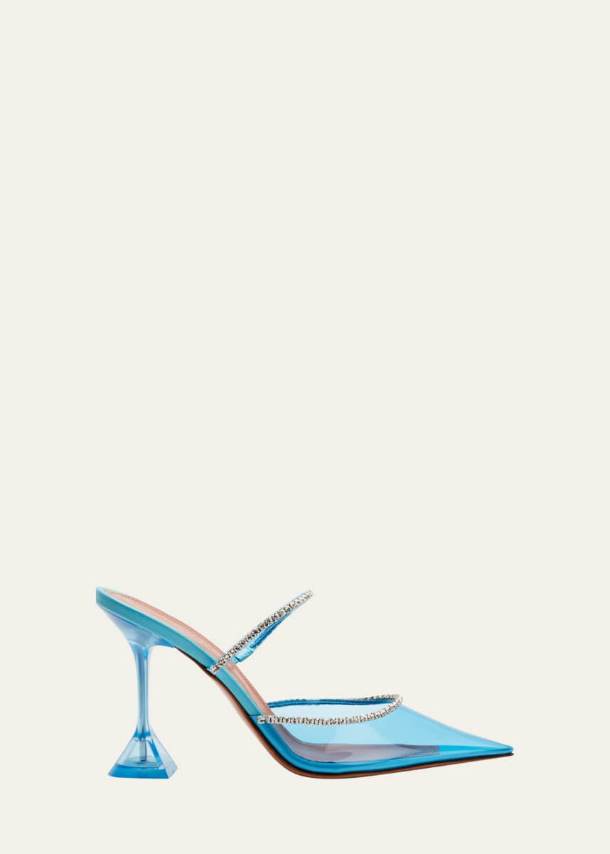 Amina muaddi clear on sale shoes