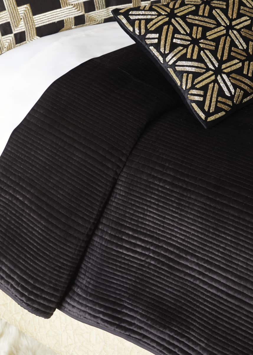 Callisto Home Troyes Velvet Quilt, Queen