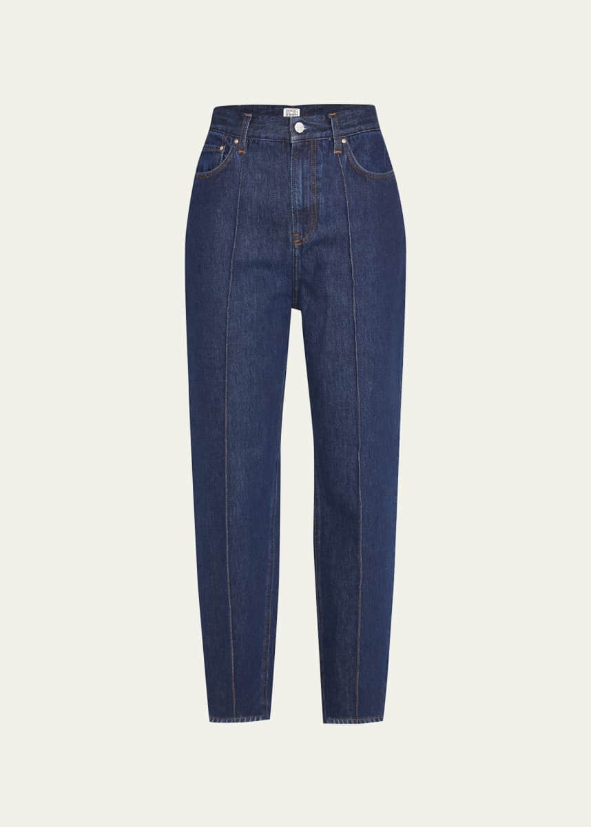Toteme Tapered-Leg Mid-Rise Denim Jeans