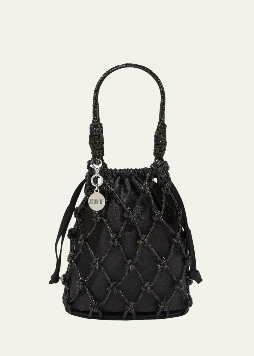 Judith Leiber Couture Sparkle Crystal Net Top-Handle Bag