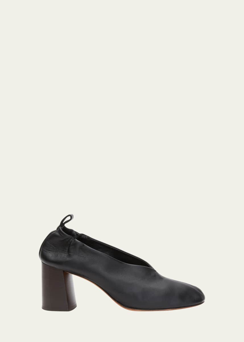 3.1 Phillip lim 黒のエナメルパンプス 緑ヒール バイカラー 38
