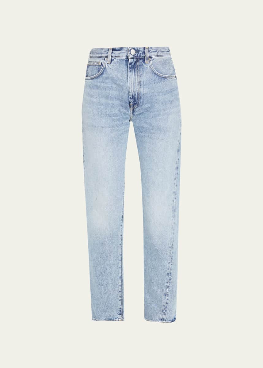 Toteme Twisted Seam Straight-Leg Denim Pants