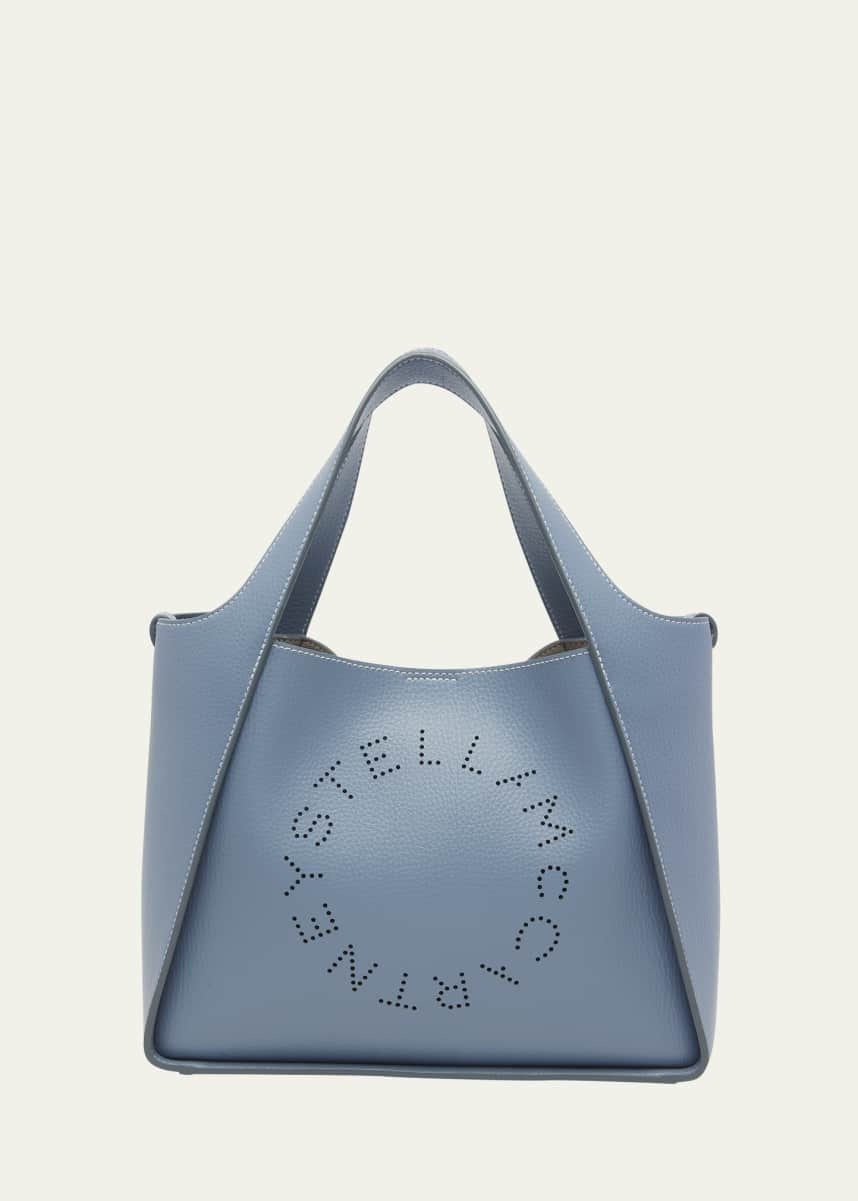 Stella McCartney Off White Canvas and Faux Leather Stella Logo