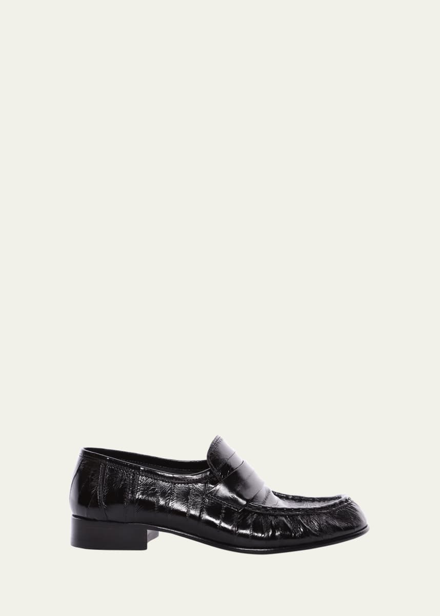 THE ROW Soft Leather Flat Loafers