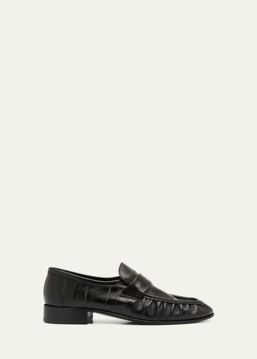 THE ROW Soft Leather Flat Loafers