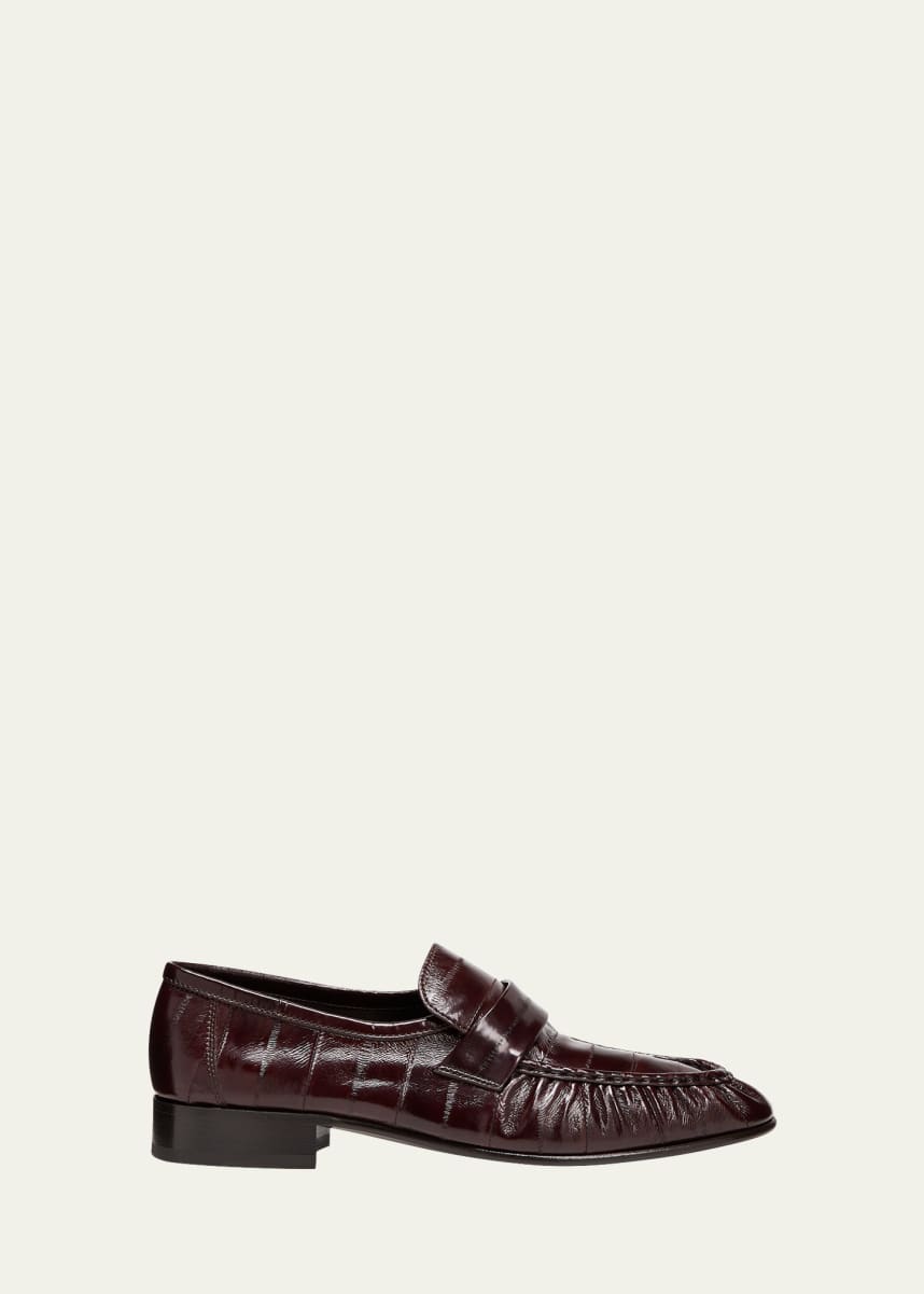 THE ROW Soft Leather Flat Loafers