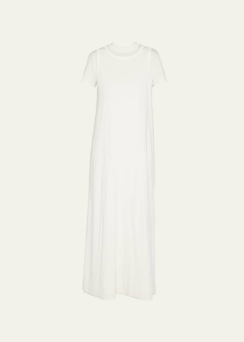 THE ROW Maritza Layered Organic Cotton Maxi Dress