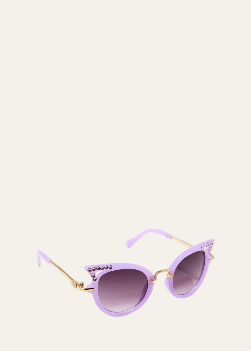 Bari Lynn Girl's Embellished Sunglasses