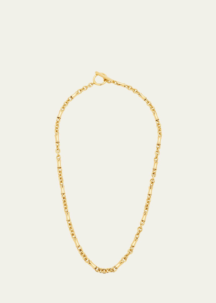 Ben-Amun Gold Chain Toggle Necklace, 34"L