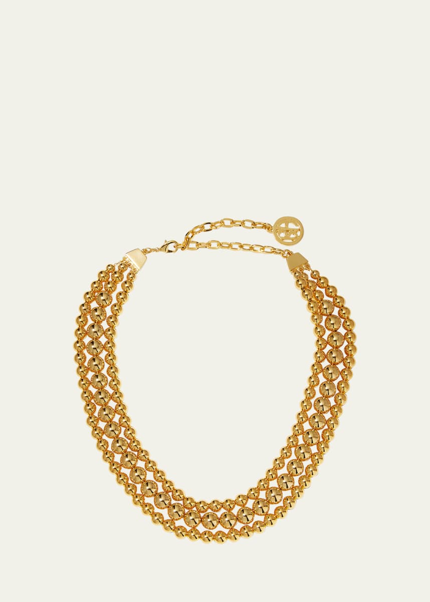 Ben-Amun Gold Pearl Layered Necklace