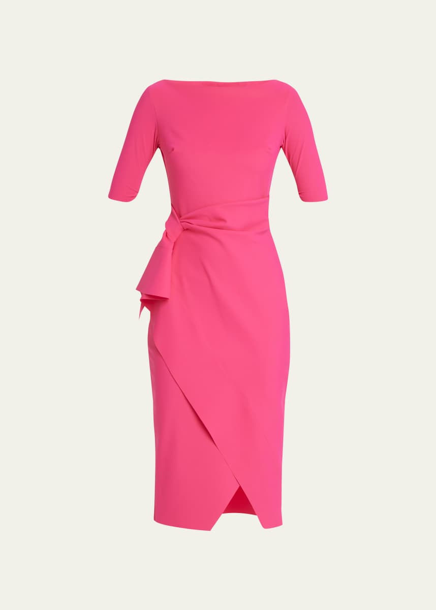 Chiara Boni La Petite Robe Mimmaly Side-Knot Sheath Dress