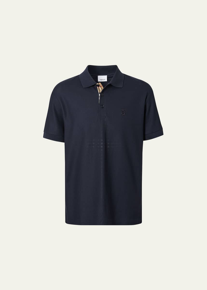 Burberry men polo sale hot sale