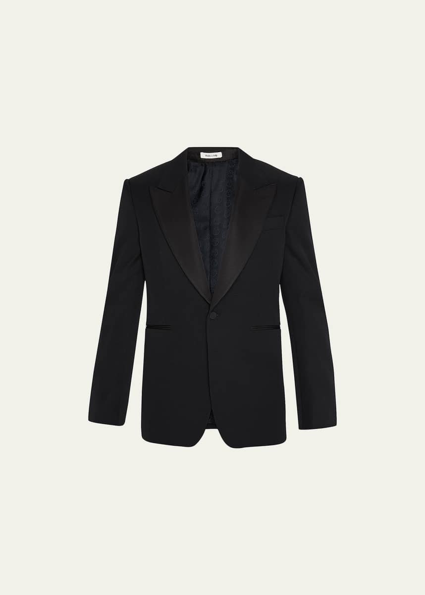 Alexander McQueen Men's Large Peak-Lapel Tuxedo Jacket