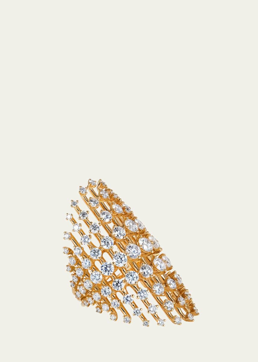 Fernando Jorge Disco Ring in Yellow Gold and Diamonds