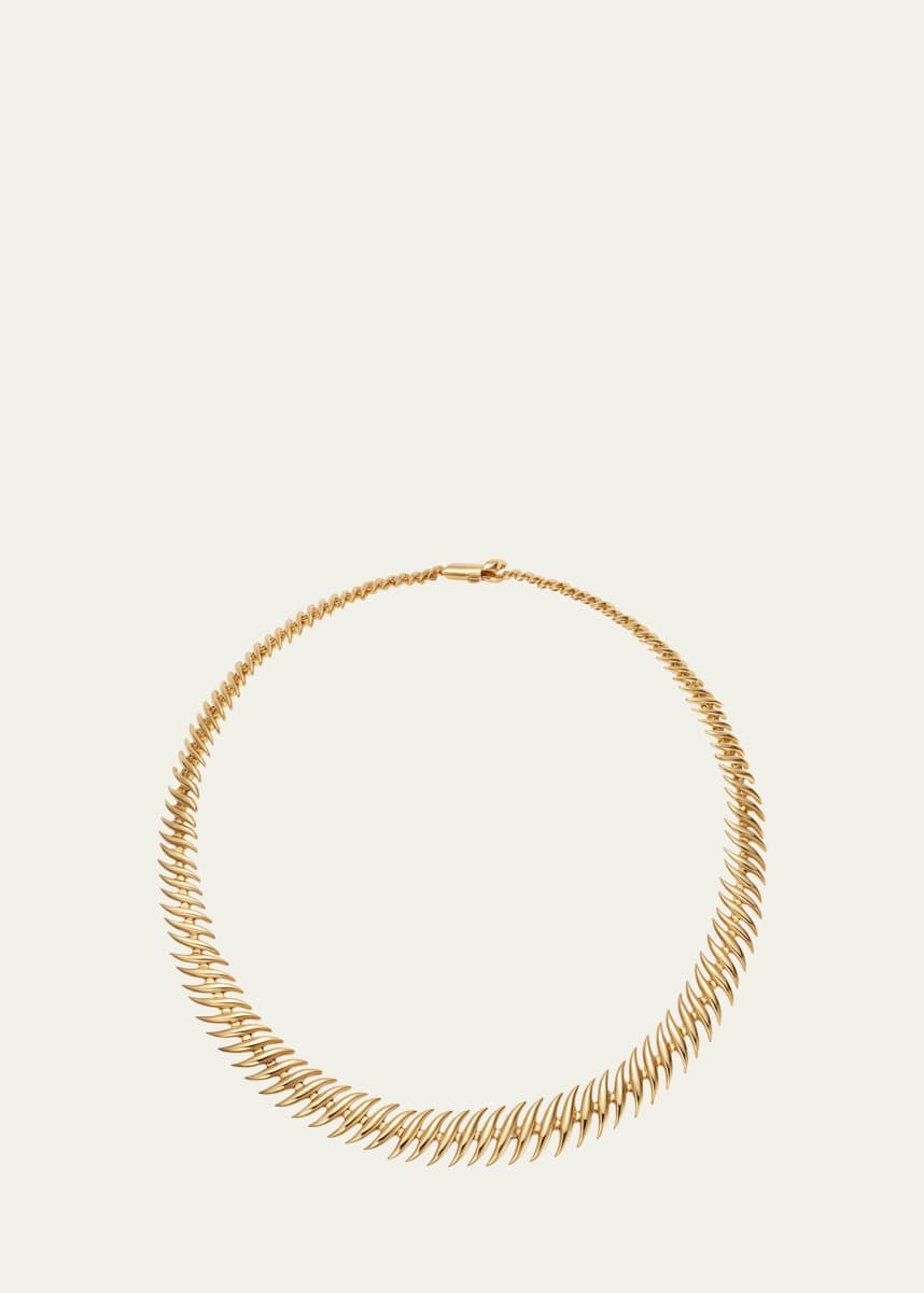 Fernando Jorge Flame Small Necklace in Yellow Gold