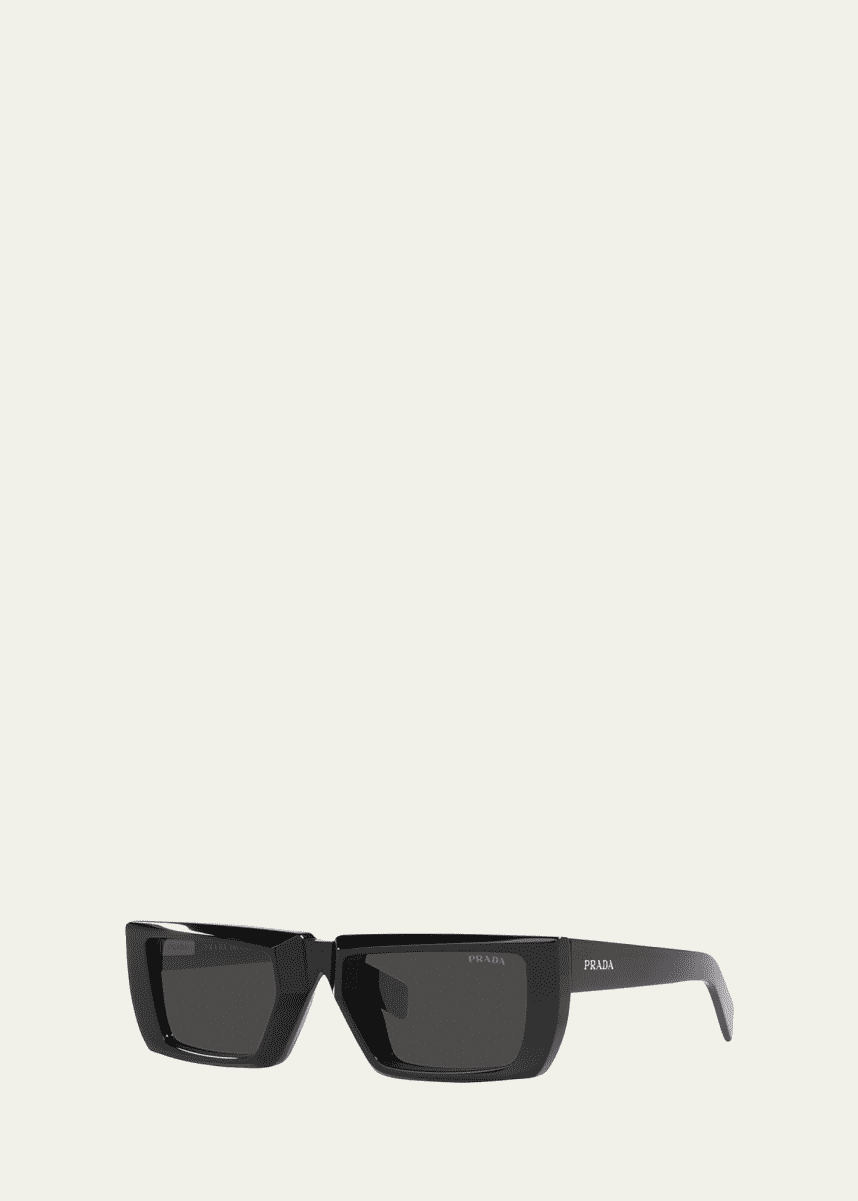 Prada Multicolor Rectangle Acetate Sunglasses