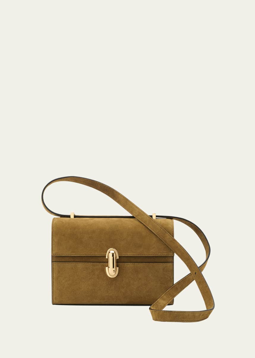 Savette The Symmetry 19 Suede Crossbody Bag