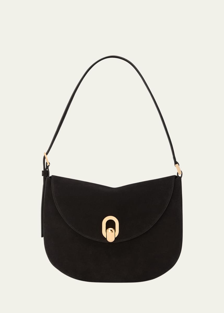 Savette The Tondo Suede Hobo Bag