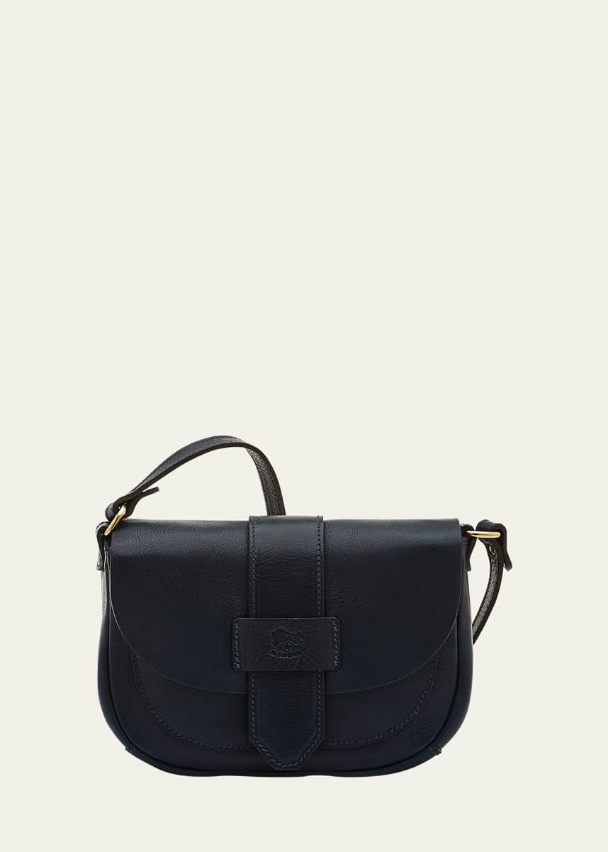 Il Bisonte Alloro Saddle Vachetta Leather Crossbody Bag