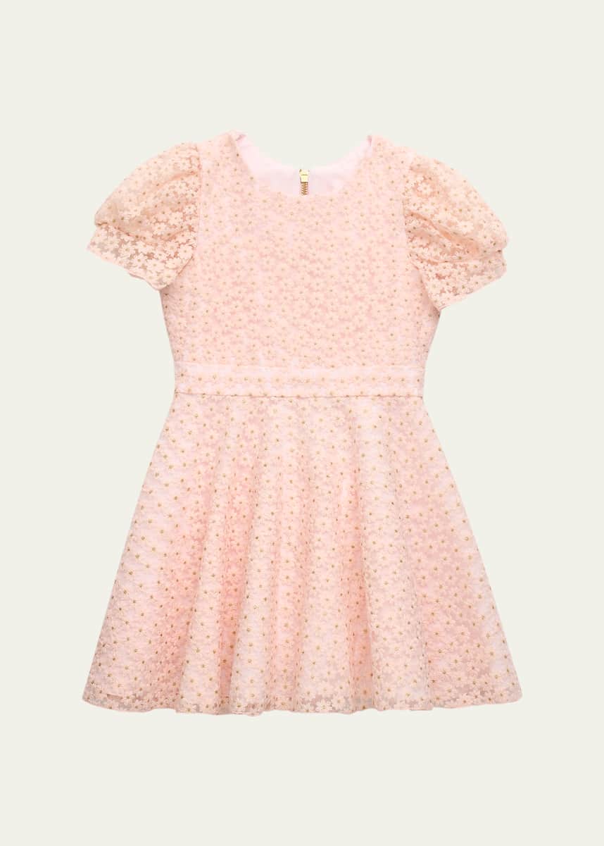 Zoe Girl's Trish Floral Embroidered Dress, Size 7-16